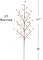 17" White Holly Berry Stems - Set of 48, 35 Realistic Berries, Ideal Christmas Picks for Wreaths, Trees & Garlands - Holiday Décor Accent, Floral Home by Artificial Flowers